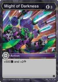 Might of Darkness - Age of Aurelus - Bakugan TCG card