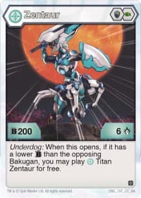Zentaur - Age of Aurelus - Bakugan TCG card