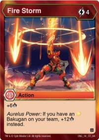 Fire Storm - Age of Aurelus - Bakugan TCG card