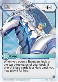 Lia - Age of Aurelus - Bakugan TCG card
