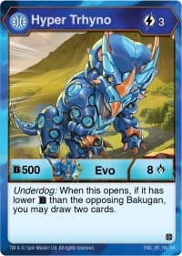 Hyper Trhyno - Age of Aurelus - Bakugan TCG card