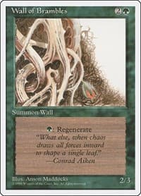 Wall of Brambles - Fourth Edition - Magic: The Gathering card