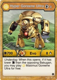 Hyper Goreene Ultra - Age of Aurelus - Bakugan TCG card