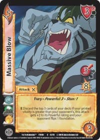 Massive Blow - Yu Yu Hakusho - UniVersus card