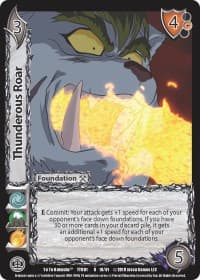 Thunderous Roar - Yu Yu Hakusho - UniVersus card