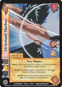 16 Instant Slashes - Yu Yu Hakusho - UniVersus card