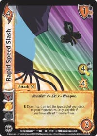 Rapid Speed Slash - Yu Yu Hakusho - UniVersus card
