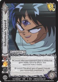 Inhuman Speed - Yu Yu Hakusho - UniVersus card