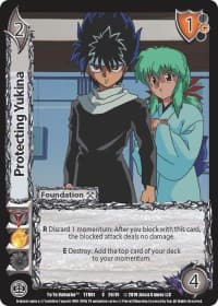 Protecting Yukina - Yu Yu Hakusho - UniVersus card