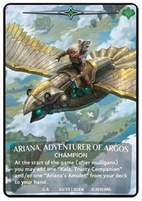 Ariana, Adventurer of Argos - Expansion Pack 1: Generations - Argent Saga TCG card
