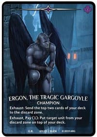 Ergon, the Tragic Gargoyle - Expansion Pack 1: Generations - Argent Saga TCG card