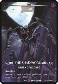 Nobe the Shadow Guardian - Expansion Pack 1: Generations - Argent Saga TCG card