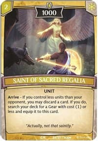 Saint of Sacred Regalia - Expansion Pack 1: Generations - Argent Saga TCG card