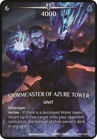 Stormcaster of Azure Tower - Expansion Pack 1: Generations - Argent Saga TCG card