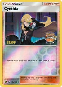 Cynthia - 119a/156 (Regional Championships) [Staff] - League & Championship Cards - Pokemon card