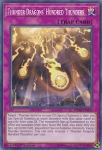 Thunder Dragons' Hundred Thunders - 2019 Gold Sarcophagus Tin Mega Pack - YuGiOh card