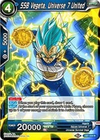 SSB Vegeta, Universe 7 United - Draft Box 04 - Dragon Brawl - Dragon Ball Super: Masters card