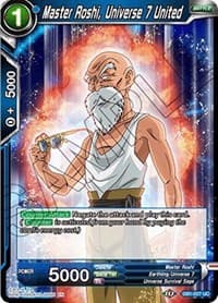 Master Roshi, Universe 7 United - Draft Box 04 - Dragon Brawl - Dragon Ball Super: Masters card