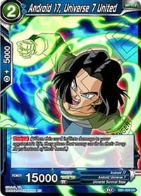 Android 17, Universe 7 United - Draft Box 04 - Dragon Brawl - Dragon Ball Super: Masters card