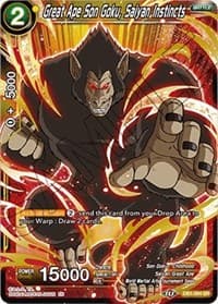 Great Ape Son Goku, Saiyan Instincts - Draft Box 04 - Dragon Brawl - Dragon Ball Super: Masters card