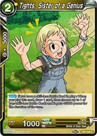 Tights, Sister of a Genius - Draft Box 04 - Dragon Brawl - Dragon Ball Super: Masters card