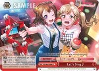 Let's Sing - BanG Dream! Girls Band Party! Vol.2 - Weiss Schwarz card