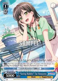 "Seeing Rabbits" Tae Hanazono - BanG Dream! Girls Band Party! Vol.2 - Weiss Schwarz card