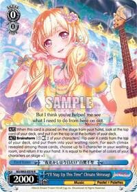 "I'll Stay Up This Time" Chisato Shirasagi - BanG Dream! Girls Band Party! Vol.2 - Weiss Schwarz card