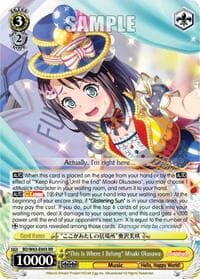 "This Is Where I Belong" Misaki Okusawa - BanG Dream! Girls Band Party! Vol.2 - Weiss Schwarz card