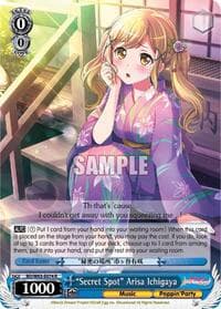 "Secret Spot" Arisa Ichigawa - BanG Dream! Girls Band Party! Vol.2 - Weiss Schwarz card