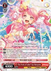 "The Fruits of Labor" Aya Maruyama - BanG Dream! Girls Band Party! Vol.2 - Weiss Schwarz card