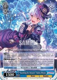 "Searching for Answers" Yukina Minato - BanG Dream! Girls Band Party! Vol.2 - Weiss Schwarz card