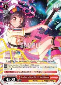 "In a Place as Big as This...?!" Rimi Ushigome - BanG Dream! Girls Band Party! Vol.2 - Weiss Schwarz card