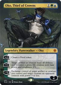 Oko, Thief of Crowns (Borderless) - Throne of Eldraine - Magic: The Gathering card