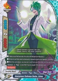 Anonymous Darkness Doctor, Grimo - Blazing Overclash - Future Card BuddyFight card