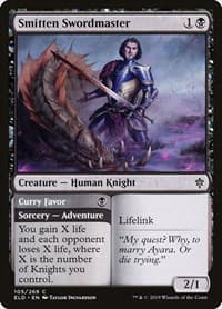 Smitten Swordmaster - Throne of Eldraine - Magic: The Gathering card