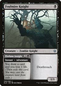 Foulmire Knight - Throne of Eldraine - Magic: The Gathering card
