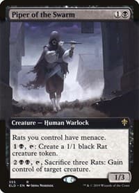 Piper of the Swarm (Extended Art) - Throne of Eldraine - Magic: The Gathering card