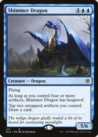 Shimmer Dragon - Throne of Eldraine - Magic: The Gathering card