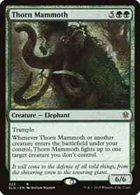 Thorn Mammoth - Throne of Eldraine - Magic: The Gathering card