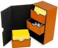 Deck Vault LX - 200 - Orange - BCW Deck Boxes - Deck Boxes card