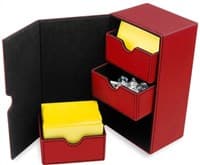 Deck Vault LX - 200 - Red - BCW Deck Boxes - Deck Boxes card