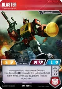 Blaster - Communications - Blaster VS Soundwave Box Set - Transformers TCG card