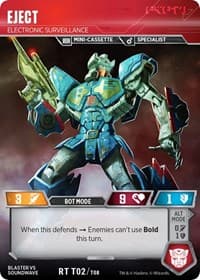 Eject - Electronic Surveillance - Blaster VS Soundwave Box Set - Transformers TCG card