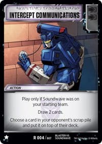Intercept Communications - Blaster VS Soundwave Box Set - Transformers TCG card