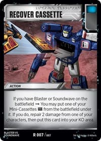 Recover Cassette - Blaster VS Soundwave Box Set - Transformers TCG card