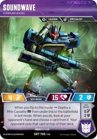 Soundwave - Communications - Blaster VS Soundwave Box Set - Transformers TCG card