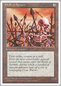 Wall of Spears - Fourth Edition - Magic: The Gathering card