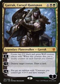 Garruk, Cursed Huntsman - Throne of Eldraine - Magic: The Gathering card