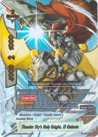Thunder Sky's Holy Knight, El Quixote - Blazing Overclash - Future Card BuddyFight card